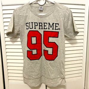 VINTAGE - Young style by the roadside - short sleeves gray shirt